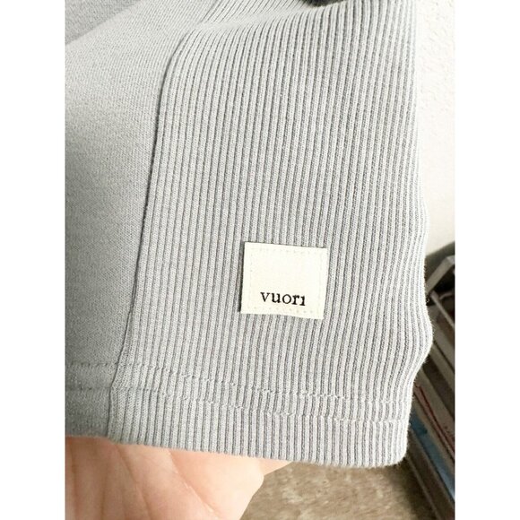 Vuori Restore Oversized Blue/Gray Women's Sweatshirt - Picture 7 of 8